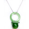Green Hitman Reborn Nipple Synthetic Opal Cosplay Necklace