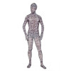 Grey Full Body Lycra Spandex Camouflage Unisex Zentai Suit