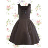 Black Sleeveless Pintuck Bow Classic Lolita Dress