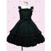 Cute Black Sleeveless Bow Lolita Dress