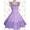 Purple Sleeveless Ruffles Bow Classic Lolita Dress