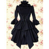 Black Long Sleeves Punk Lolita Dress