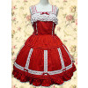 Red Sleeveless Lace Sweet Lolita Dress