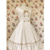 Sleeveless Pintuck Bow Double Breasted Classic Lolita Dress
