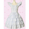 White Short Sleeves Multi Tiers Sweet Lolita Dress