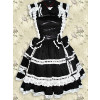 Black Sleeveless Lace Sweet Bow Lolita Dress