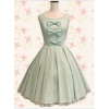 Light Green Sleeveless Bow Cute Lolita Dress