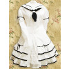 White Lace Long Sleeves School Lolita Dress