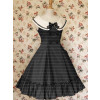 Black Sleeveless Buttons Bow School Lolita Dress