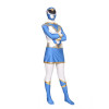 Light Blue And White Lycra Spandex Superhero Zentai Suit