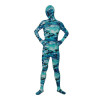 Light Blue Lycra Spandex Camouflage Unisex Zentai Suit