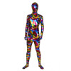 Multicolor Full Body Shiny Metallic Unisex Zentai Suit