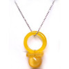 Orange Hitman Reborn Nipple Synthetic Opal Cosplay Necklace