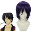 Purple 32cm Gintama Takasugi Shinsuke Nylon Cosplay Wig