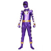 Purple And White PVC Superhero Zentai Suit
