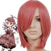 Red 35cm Tonhou Project Mystia Lorelei Cosplay Wig