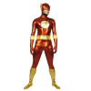 Red And Gold Shiny Metallic Superhero Zentai Suit