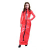 Red Long Sleeves Front Zipper PVC Zentai Suit