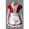 Red Precious Stone Love Cosplay Maid costume