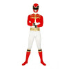 Red & White Lycra Spandex Superhero Zentai Suit
