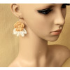 Sweet Floral Girls Handmade Lolita Earrings