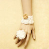 Sweet White Floral Girls Lolita Bracelet And Ring Set