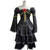 Vocaloid Kagamine Rin Black Off-the-Shoulder Cosplay Dress