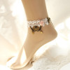 White Lace Victorian Lolita Ankle Belt