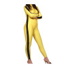 Yellow And Black Lycra Spandex Unisex Zentai Suit