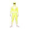 Yellow And White Space Warrior Lycra Spandex Superhero Zentai Suit