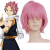 Pink 32cm Fairy Tail Natsu Dragneel Cosplay Wig